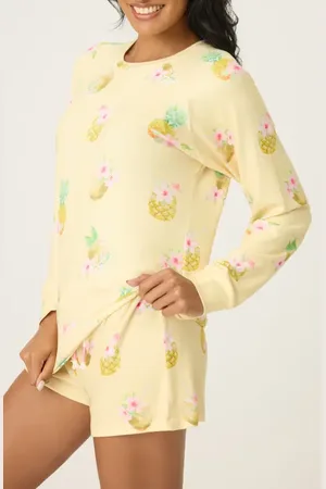 P.J.Salvage Aloha Hour Long Sleeve Pajama Top in at Nordstrom, Size Medium
