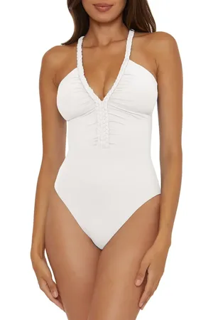 Soluna Lake Side Tie Back One-Piece Swimsuit in at Nordstrom, Size Large