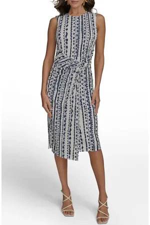 Donna Karan Abstract Print Gathered Sheath Dress in at Nordstrom, Size 2