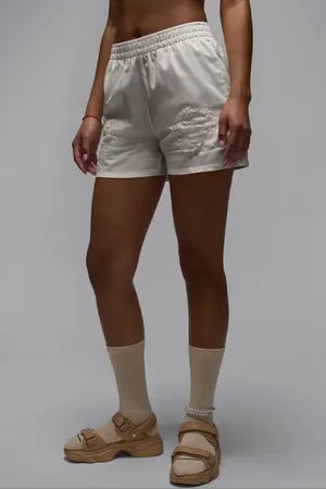 Jordan Rose Embroidered Cotton Shorts in at Nordstrom, Size X-Large
