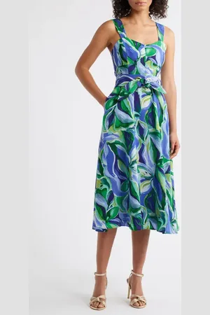 Tahari ASL Sleeveless Midi Dress in at Nordstrom, Size 6