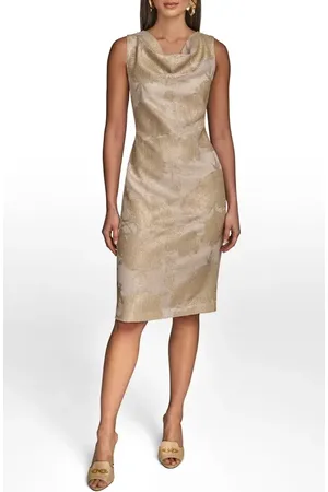 Donna Karan Sequin Sleeveless Mesh Sheath Dress in at Nordstrom, Size 2