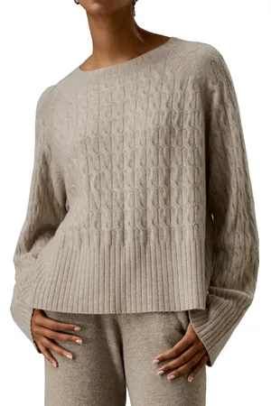 Lilysilk Baby Cashmere Cable-knit Sweater in at Nordstrom, Size Large