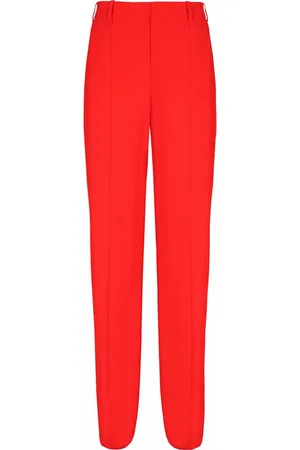 Balmain Crepe straight-leg tailored trousers at Nordstrom, Size 34 Eu
