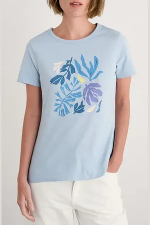Seasalt Cornwall Printing Ink Organic Cotton Graphic T-Shirt in at Nordstrom, Size 6 Us