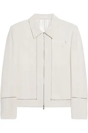 Helmut Lang Border Slub Viscose Jacket in at Nordstrom, Size Large