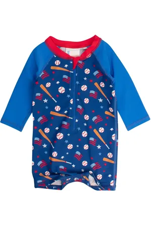 RUGGEDBUTTS Boys Long Sleeve One Piece Rash Guard in at Nordstrom, Size 6-12M
