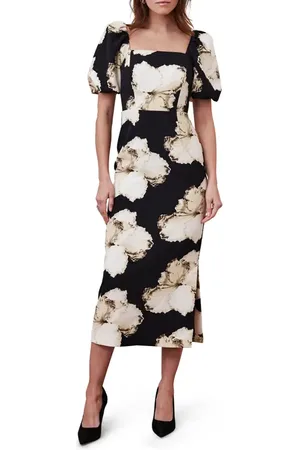 mint&berry Printed Midi Dress in at Nordstrom, Size 6