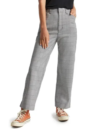 Brixton Thurston Plaid Straight Leg Pants in at Nordstrom, Size 30