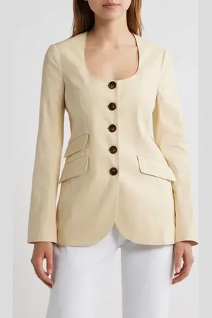 RAG&BONE Roslyn Linen Blend Blazer in at Nordstrom, Size 10