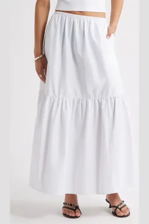 Open Edit Tiered Maxi Skirt in at Nordstrom, Size Small
