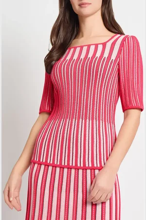 Ming Wang Pointelle Stitch Sweater in at Nordstrom, Size Medium