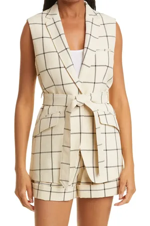 RAG&BONE Margot Sleeveless Plaid Blazer in at Nordstrom, Size 8
