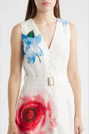 ELIE TAHARI The Luella Spring Memory Maxi Dress in at Nordstrom, Size 10
