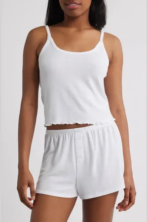 Open Edit Pointelle Knit Short Pajamas in at Nordstrom, Size Large
