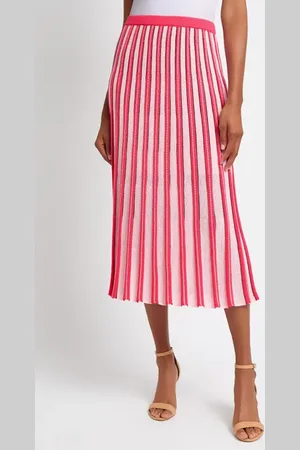Ming Wang Pointelle Stitch A-Line Sweater Skirt in at Nordstrom, Size Xx-Small