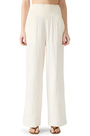 Steve Madden Pomeline Stretch Cotton Guaze Pants in at Nordstrom, Size Small