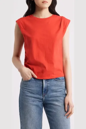 RAG&BONE Mica Gathered Muscle Tee at Nordstrom, Size Medium