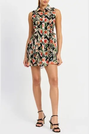 En Saison Eden Floral Sleeveless Minidress in at Nordstrom, Size Small