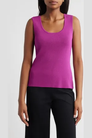 Tahari ASL Scoop Neck Sweater Tank in at Nordstrom, Size X-Small P