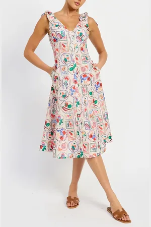 En Saison Nayeli Midi Sundress in at Nordstrom, Size X-Small