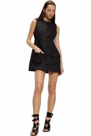 Cynthia Rowley SLEEVELESS JACQUARD MINI DRESS in at Nordstrom, Size Medium