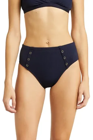 Robin Piccone Amy High Waist Bikini Bottoms in at Nordstrom, Size Small