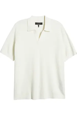RAG&BONE Zuma Johnny Collar Chevron Terry Cloth Polo in at Nordstrom, Size Small