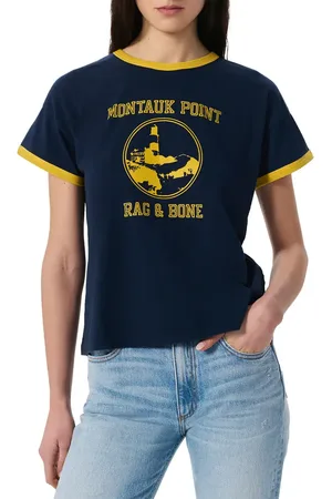 RAG&BONE Montauk Boxy Ringer T-Shirt in at Nordstrom, Size X-Large