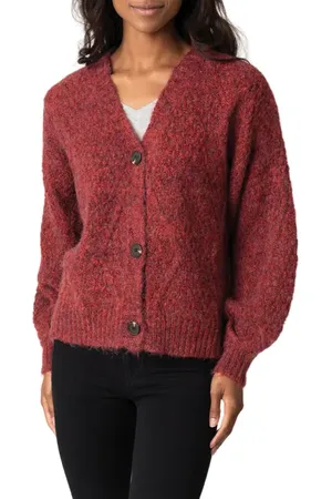 GIBSONLOOK Gigi Cable Knit Cardigan in at Nordstrom, Size Xx-Small