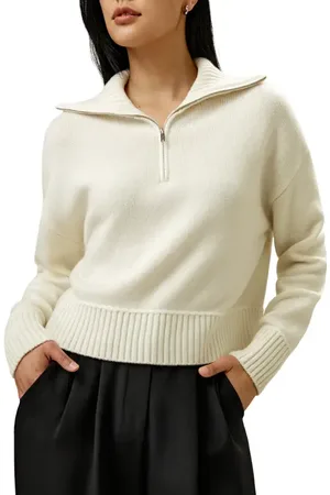 Lilysilk Relaxed Fit Wool-Cashmere Blend Sweater for Women in at Nordstrom, Size Small