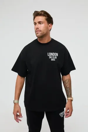 OOSC London Ski Club Oversize T-Shirt - at Nordstrom, Size Medium