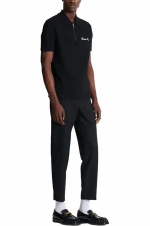 Balmain Short-sleeved polo shirt with embroidery in at Nordstrom, Size Small