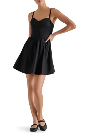 Steve Madden Rhoda Corset Fit & Flare Minidress in at Nordstrom, Size 16
