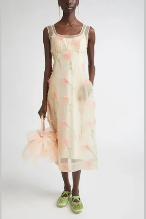 Simone Rocha Balconette Bust Detail Tulle Dress in at Nordstrom, Size 6