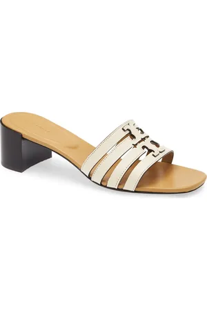 Tory Burch Ines Cage Slide Sandal in Light Cream /Shortbread at Nordstrom, Size 5