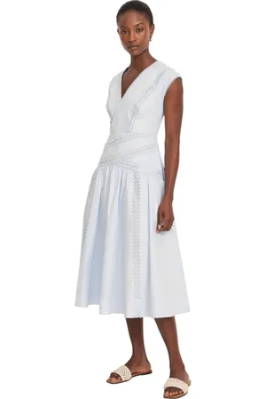 mint&berry Trim Detail Extreme Midi Dress in at Nordstrom, Size 12