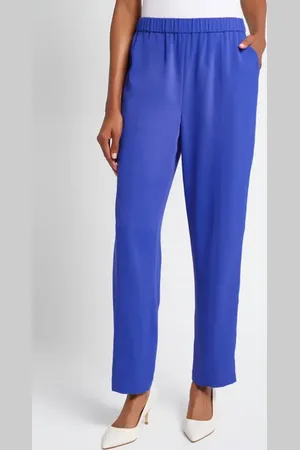 Ming Wang Cr??pe de Chine Pants in at Nordstrom, Size Xx-Small