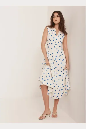 mint&berry Spot Print Midi Dress in at Nordstrom, Size 2