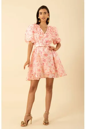 Hale Bob Promise Floral Organza Dress in at Nordstrom, Size Large