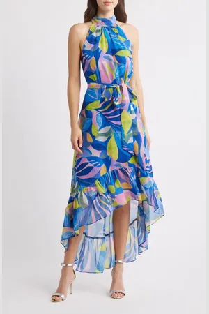 Eliza J High-Low Halter Dress in at Nordstrom, Size 2