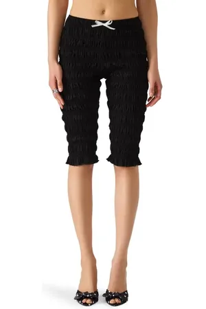 Steve Madden Misty Smocked Capri Pants in at Nordstrom, Size X-Small