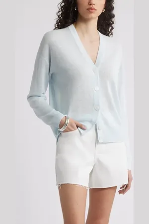 Nordstrom Linen Blend Cardigan in at , Size Large