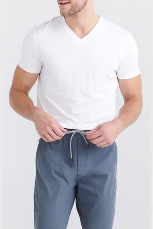 SAXX DropTemp?? Cooling Cotton Slim Fit Performance V-Neck T-Shirt in at Nordstrom, Size Small