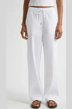 THEORY Linen Blend Drawstring Pants in at Nordstrom, Size X-Large
