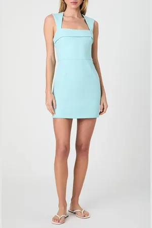 French Connection Whisper Square Neck Minidress in at Nordstrom, Size 2
