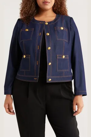 Tahari ASL Crop Jacket at Nordstrom, Size 16W