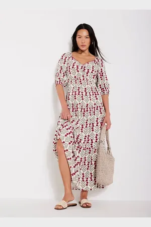 mint&berry Print Boho Maxi Dress in at Nordstrom, Size 6