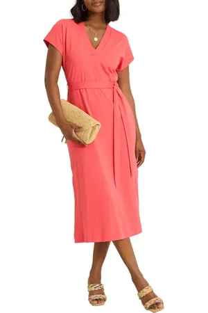 Tommy Bahama Islandscape Cotton Jersey Midi Dress in at Nordstrom, Size X-Small