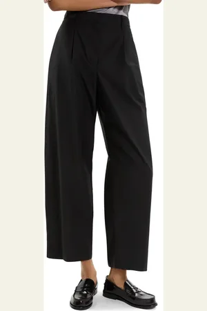 THEORY Wide Leg Crop Cotton Blend Pants in at Nordstrom, Size 14